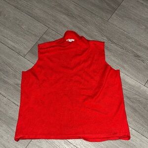 Nine West Bold Red Knit Top size XXL